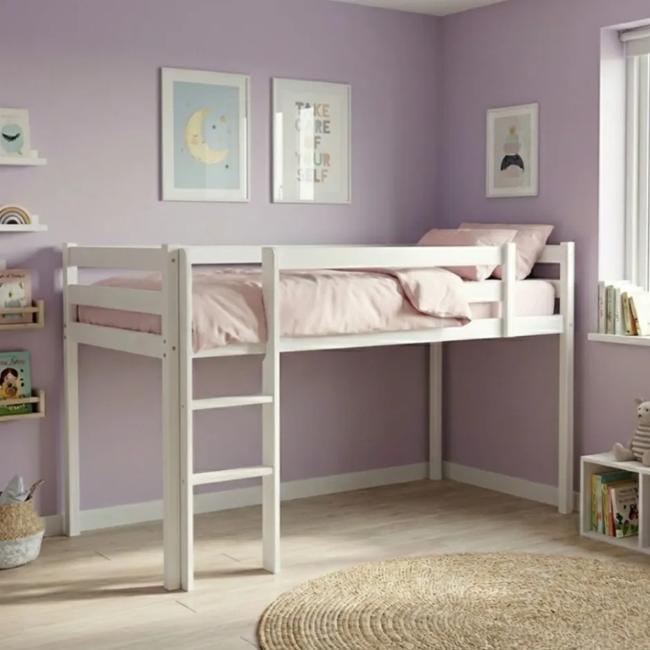 Basic Collectie Milan Halfhoogslaper incl. Rollattenbodem< Peuterbedden