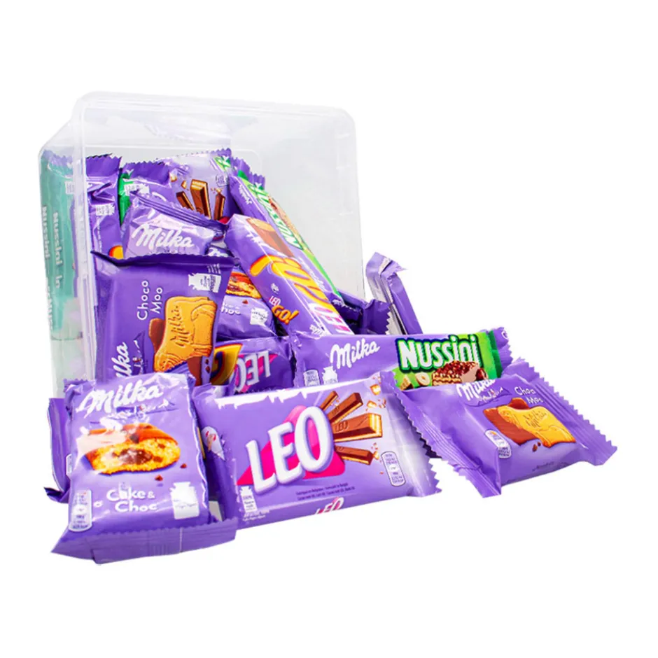 Milka maandpakket koekjes met chocolade< Koek