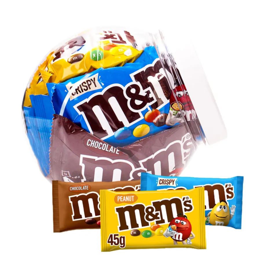 M&M's choco, peanut & crispy chocolade mix| Online