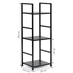 Modern Home Industriële Loft Stijl Boekenkast met 3 Planken| Sale