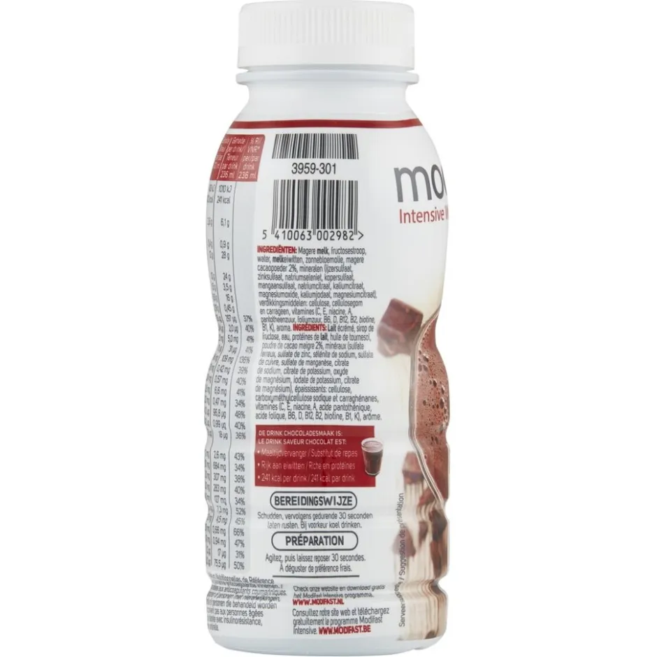 Modifast Chocolade Maaltijddrink< Maaltijdvervangers|Maaltijdrepen, Drinkmaaltijden