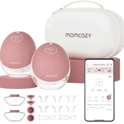 Momcozy M9 Dubbele Oplaadbare Handsfree Borstkolf met app bediening< Borstvoedingsaccessoires