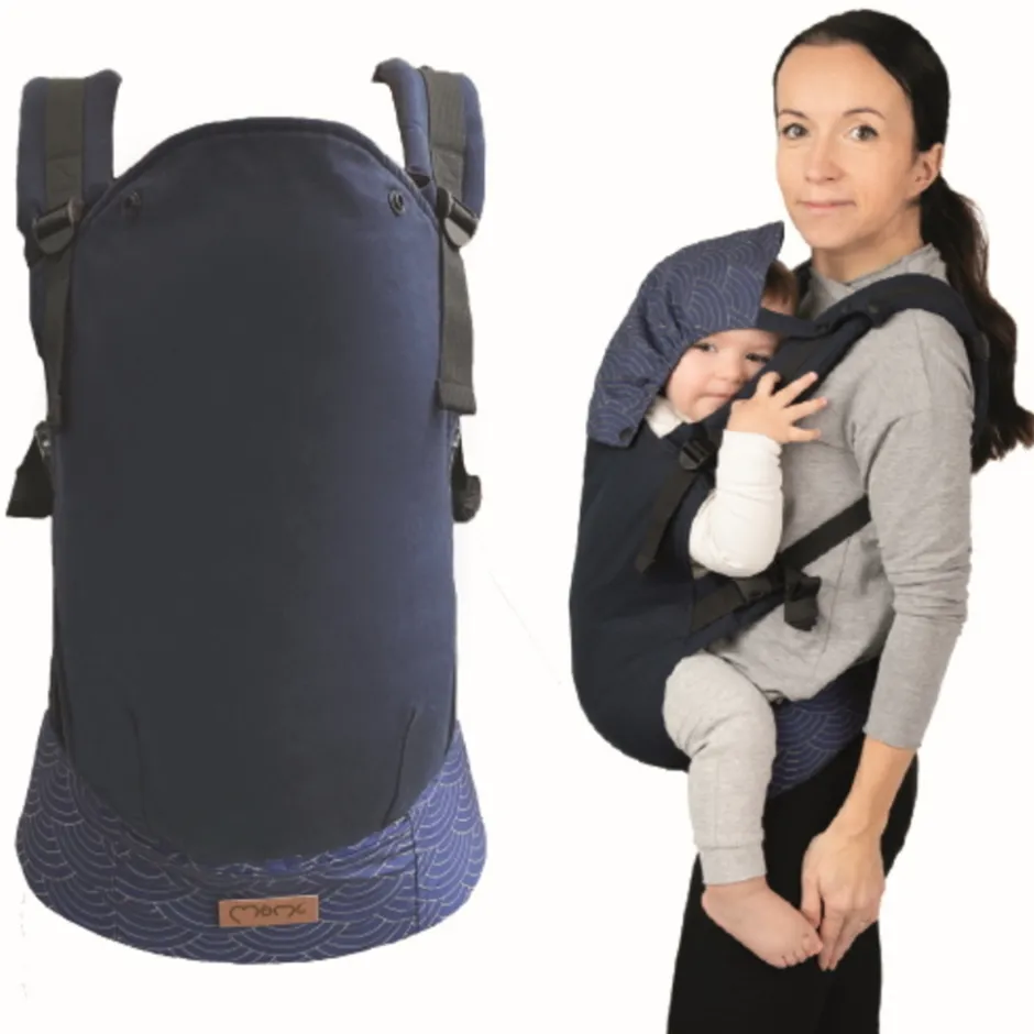 Momi Collet Navy Blue Ergonomische Draagzak< Draagzakken