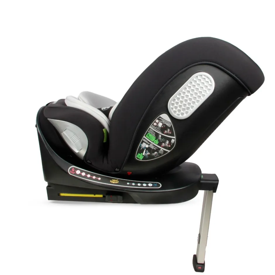 Moni Strike Dark Grey 40-150 cm 360° i-Size Autostoel< Autostoel