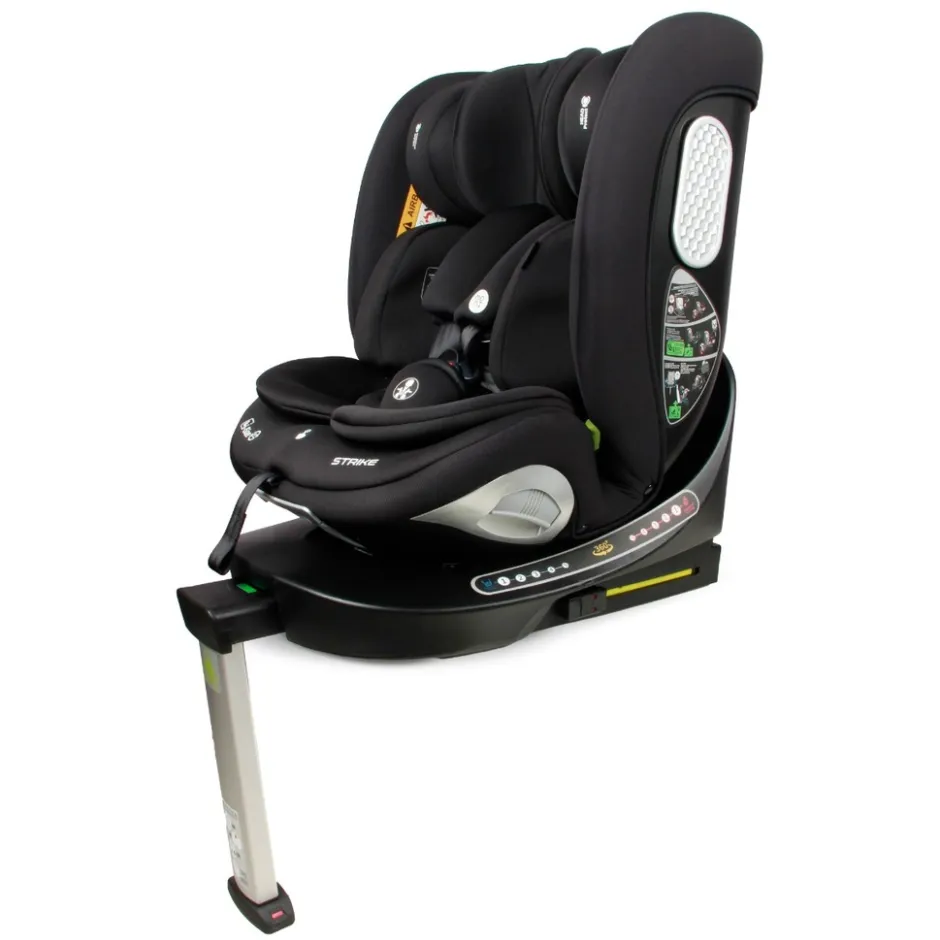 Moni Strike Deep Black 40-150 cm 360° i-Size Autostoel< Autostoel