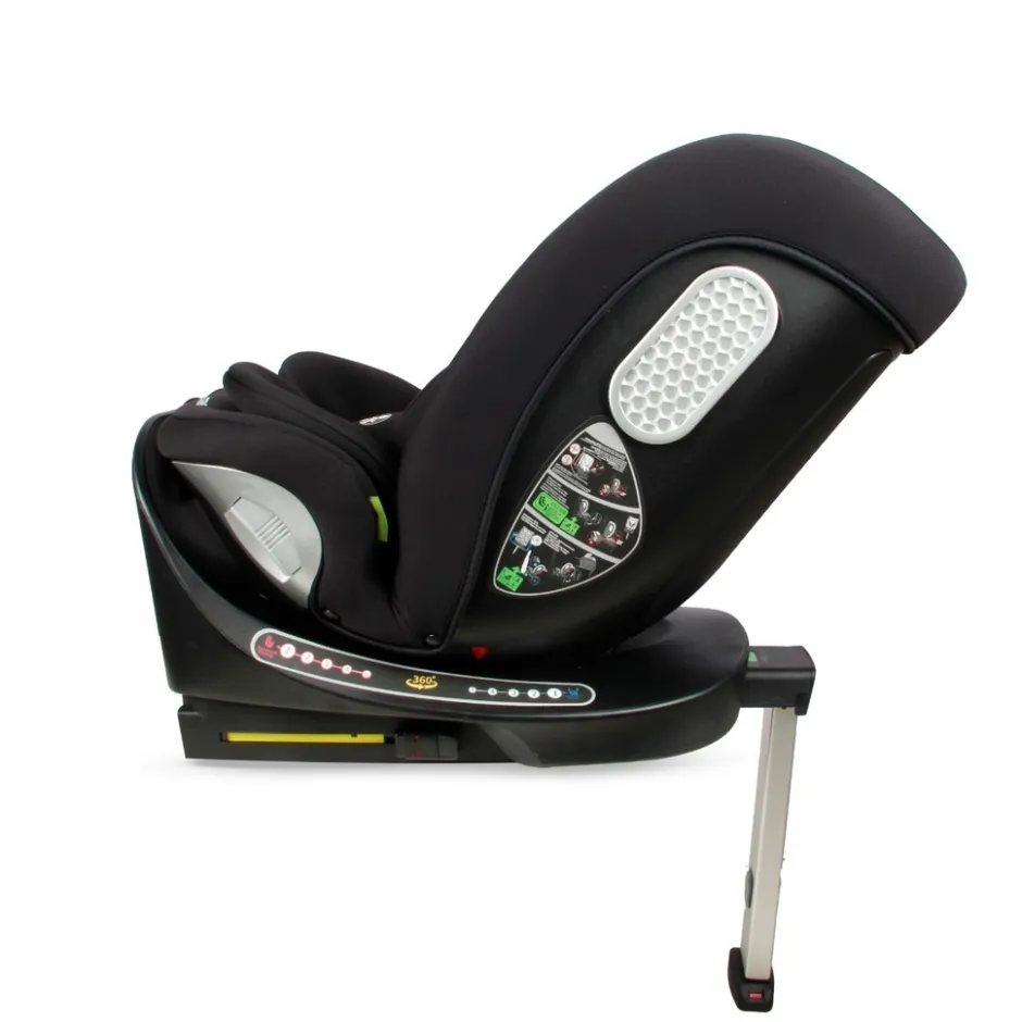 Moni Strike Deep Black 40-150 cm 360° i-Size Autostoel< Autostoel