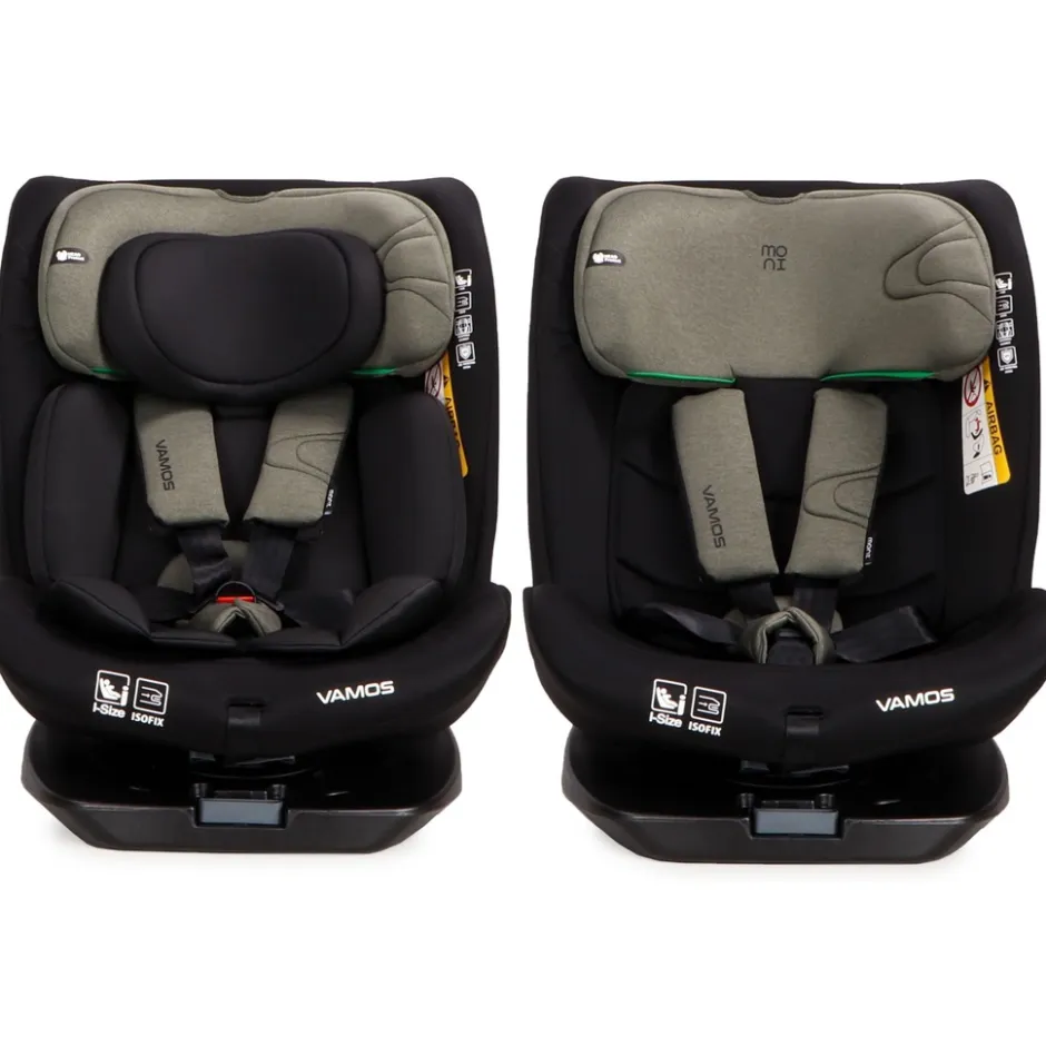 Vamos Military Green 40-150 cm 360° i-Size Autostoel|Moni Online