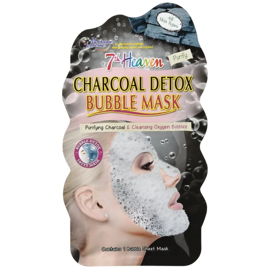 Montagne Jeunesse Charcoal Detox Bubble Sheet Mask|7th Heaven Hot