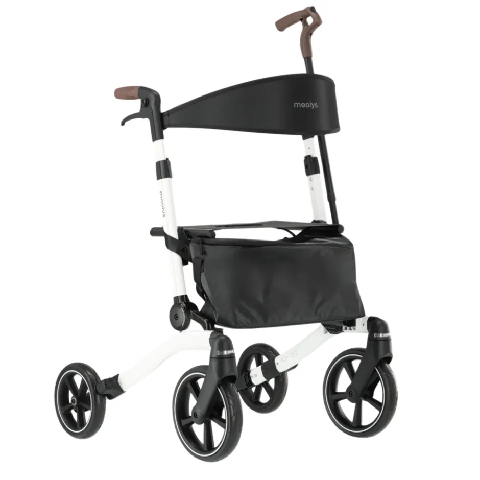 Mooiys Luxe Rollator Opvouwbaar Met Zitfunctie En Rugleuning< Mobiliteitshulpmiddelen