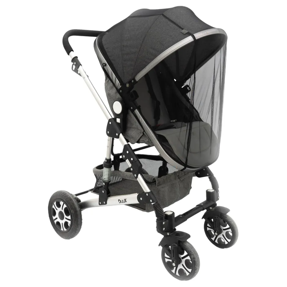 MorDesign Black Muskietennet / Klamboe voor Buggy en Wandelwagen< Kinderwagenaccessoires