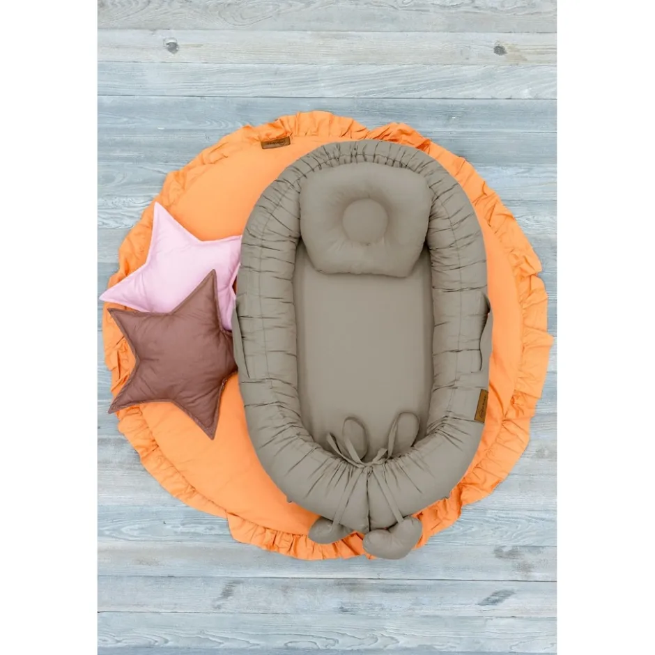 Cappuccino Babynest met Kussen|MorDesign Clearance