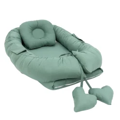 Emerald Green Babynest met Kussen|MorDesign New