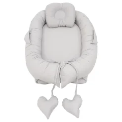 MorDesign Grey Babynest met Kussen< Babynestjes