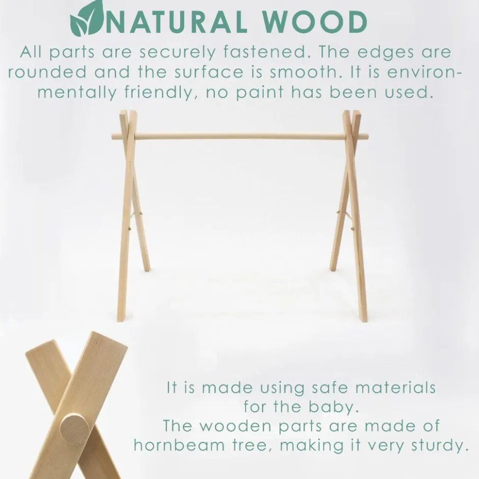 Leaf Wood Babygym en Speelkleed|MorDesign Online