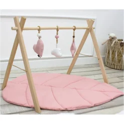 MorDesign Leaf Wood Babygym en Speelkleed< Speelkleden En Babygyms