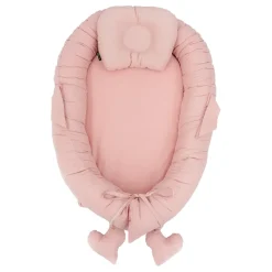 MorDesign Pink Babynest met Kussen< Babynestjes