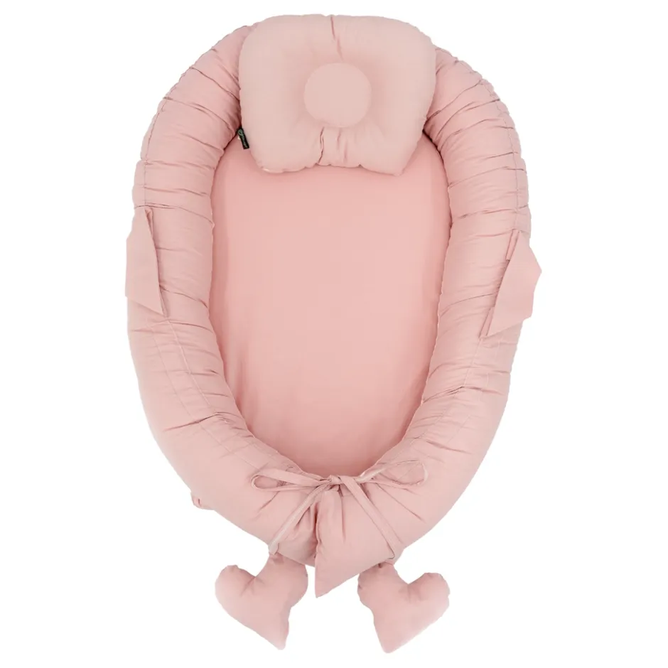 MorDesign Pink Babynest met Kussen< Babynestjes