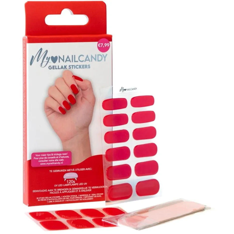 Rode Gellak Stickers|MY NAILCANDY Sale