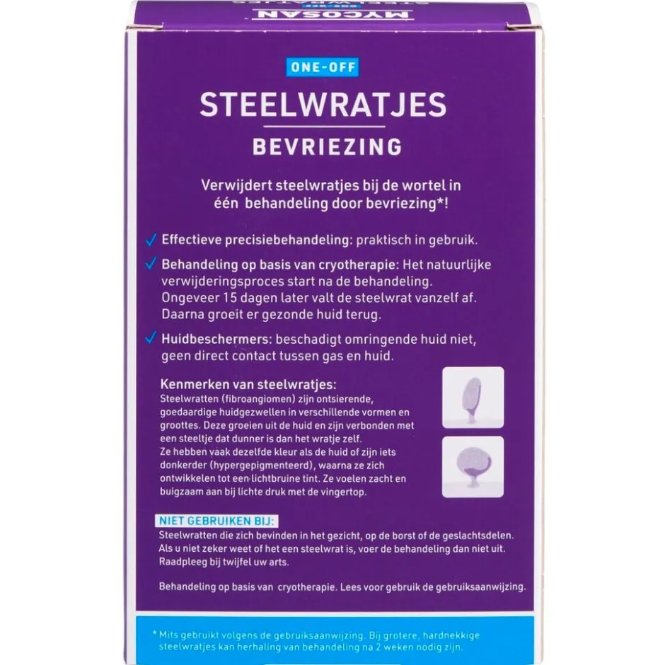 Mycosan Steelwrattenbevriezing< Huidbehandeling
