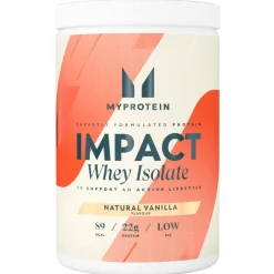 Myprotein Impact Natural Vanilla Whey Isolate< Proteine Eiwit Poeders