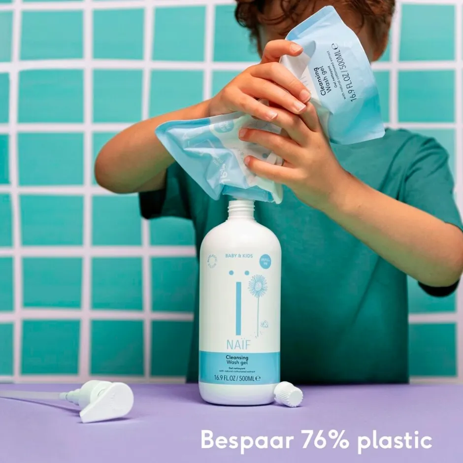 Naïf Baby & Kids Wash Gel Navulling< Baby Bad- En Doucheverzorging
