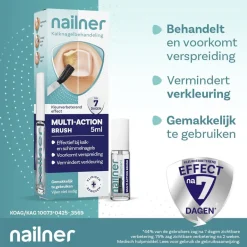 Nailner Multi-Action 2-in-1 Kalknagelkwastje< Kalknagels