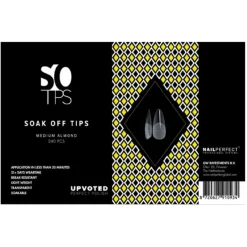 NailPerfect UPVOTED Soak Off Tips Medium Almond< Acryl Nagels