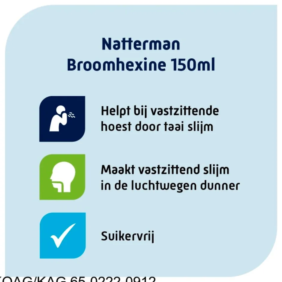 Natterman Broomhexine Extra Sterk 8mg/5ml Hoestdrank< Luchtwegen