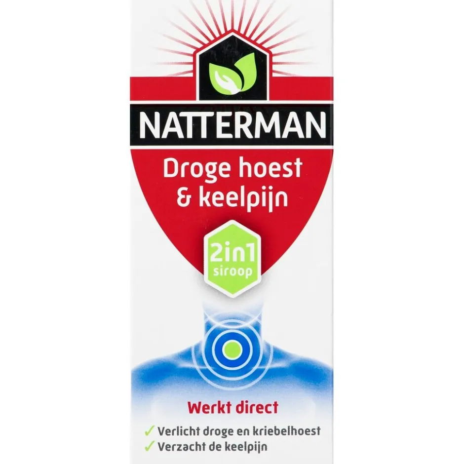 Natterman Droge Hoest & Keelpijn 2-in-1 Siroop< Luchtwegen