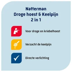 Natterman Droge Hoest & Keelpijn 2-in-1 Siroop< Luchtwegen