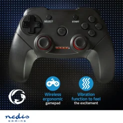 GGPDW110BK ergonomische gamepad|Nedis