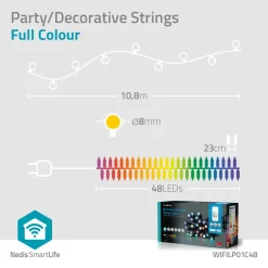 Nedis WIFILP01C48 Smart Wi-Fi-lichtsnoer< Kerstverlichting