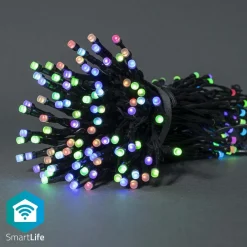 Nedis WIFILX01C84 Smart Wi-Fi-lichtsnoer met gekleurde LED's< Kerstverlichting
