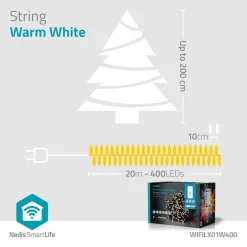 WIFILX01W400 Smart Wi-Fi-lichtsnoer|Nedis