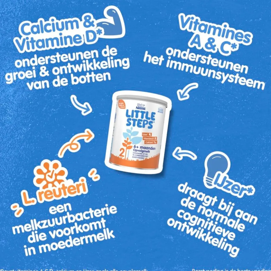 Nestle Nestlé Little Steps 2 6+ Maanden Standaard Opvolgmelk< Flesvoeding