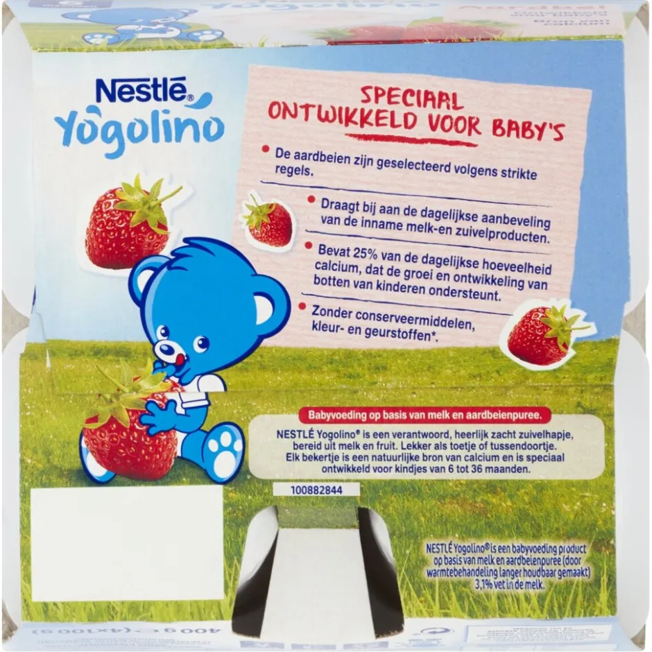 Nestlé Yogolino 6+M Aardbei Babydessert|Nestle Best