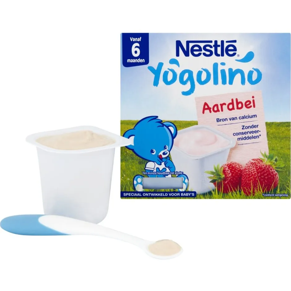 Nestlé Yogolino 6+M Aardbei Babydessert|Nestle Best