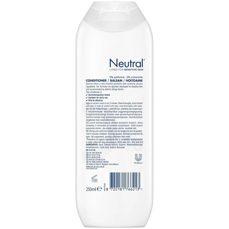 0% Parfumvrij Conditioner|Neutral Hot