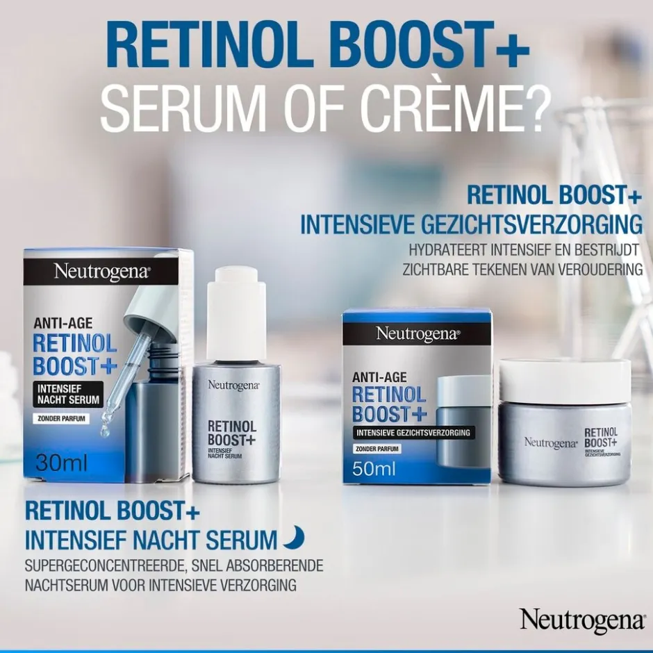 Anti-age Retinol Boost+ Intensieve Gezichtsverzorging|Neutrogena Hot