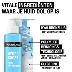 Neutrogena Hydro Boost Aqua Reinigingsgel< Dermacare|Gezichtsreiniging