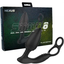 Nexus Simul8 Buttplug met Cockring & Ballstretcher< Seksspeeltjes