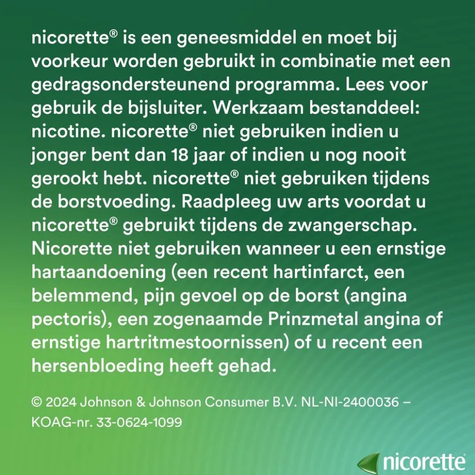 Nicorette Invisi Patch 15mg Nicotinepleisters< Stoppen Met Roken