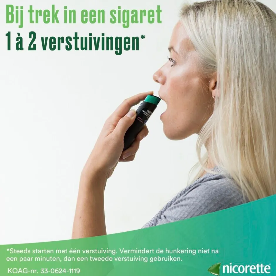 Nicorette Mint 1mg Suikervrije Mondspray< Stoppen Met Roken