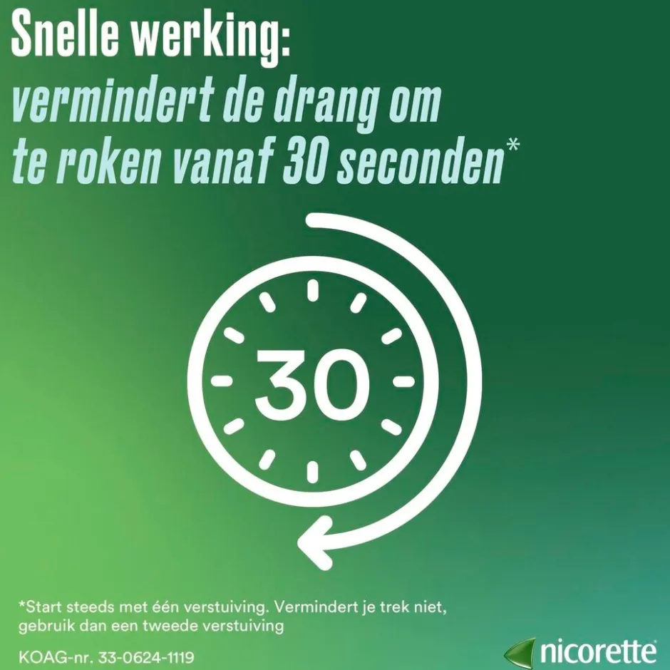 Nicorette Mint 1mg Suikervrije Mondspray< Stoppen Met Roken