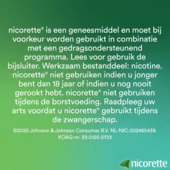Nicorette Nicotine Freshmint 4mg Suikervrije Zuigtabletten< Stoppen Met Roken