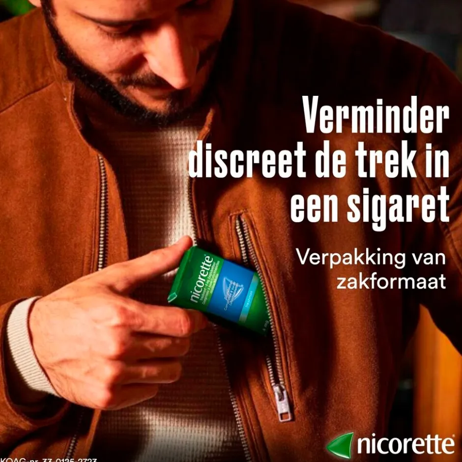 Nicorette Nicotine Freshmint 4mg Suikervrije Zuigtabletten< Stoppen Met Roken