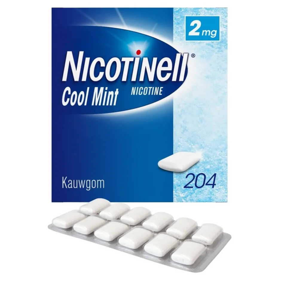 Nicotinell Cool Mint 2mg Kauwgom< Stoppen Met Roken