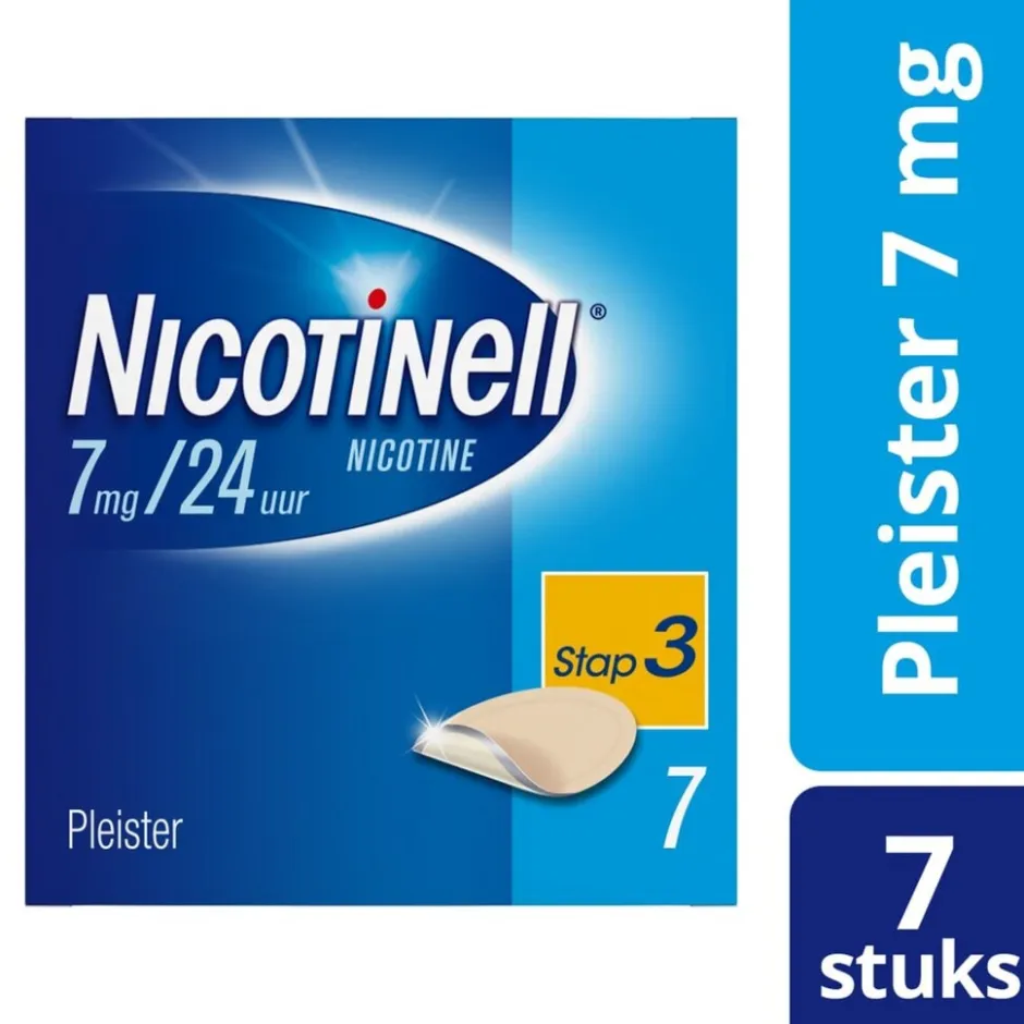 Nicotinell 7mg/24u Pleisters< Stoppen Met Roken