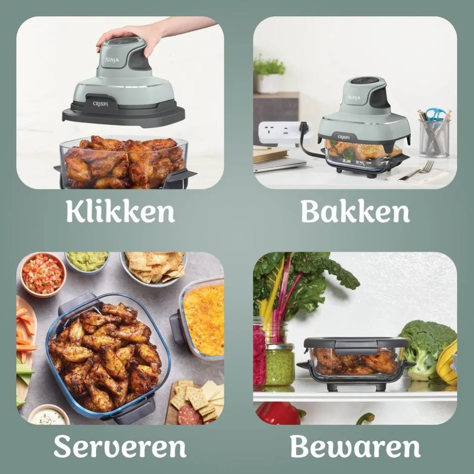 CRISPi 4-in-1 Glazen Airfryer FN101EUGY|Ninja Outlet