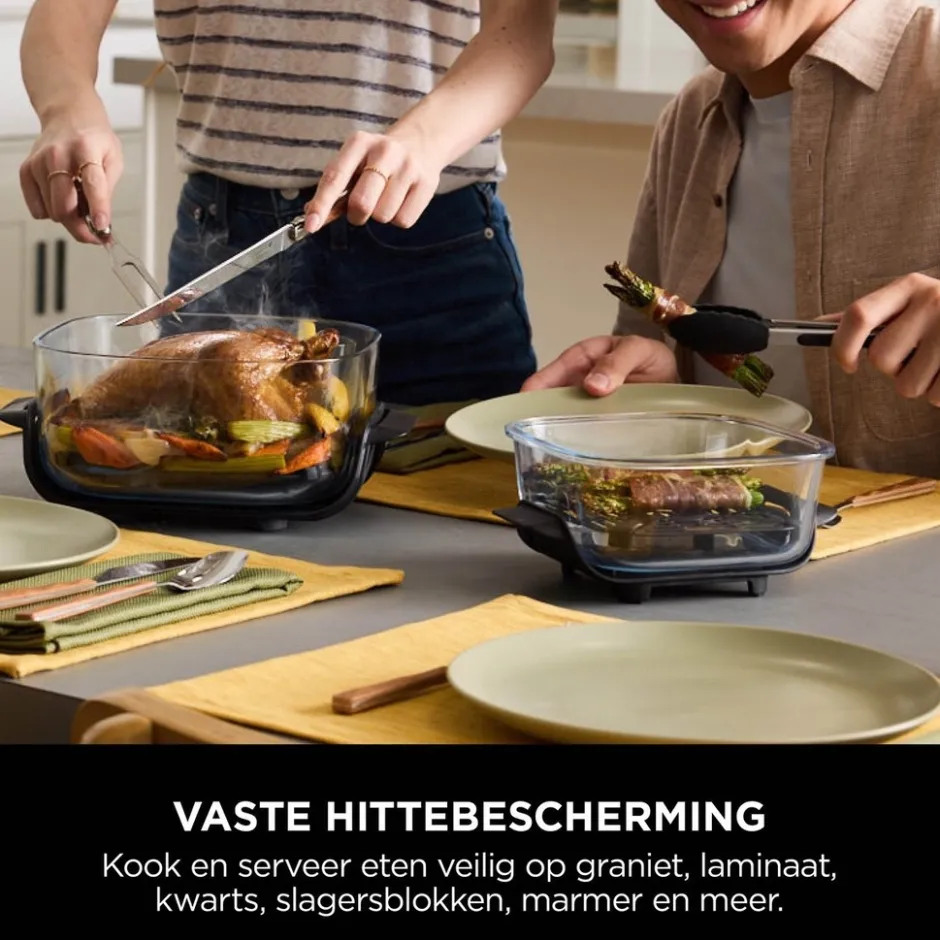 Ninja CRISPi 4-in-1 Glazen Airfryer FN101EUST< Frituurpannen En Airfryers